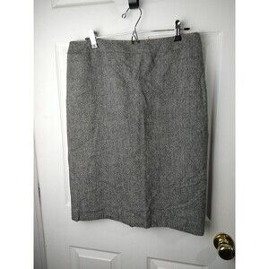J. Crew Women's A Line Herringbone Tweed Wool Blend Skirt. Size 10